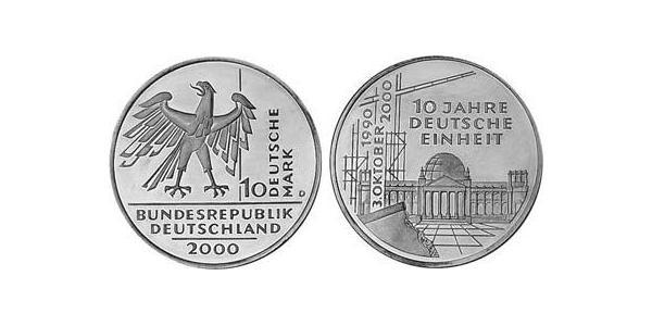 10 Mark Federal Republic of Germany (1990 - ) Silver 