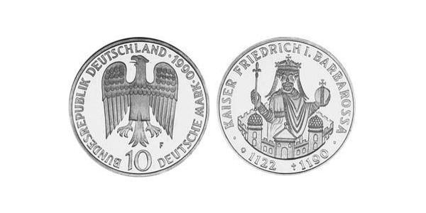 10 Mark Federal Republic of Germany (1990 - ) Silver 