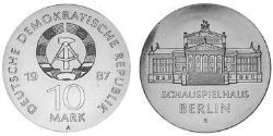 10 Mark German Democratic Republic (1949-1990) Silver 