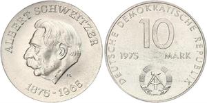 10 Mark German Democratic Republic (1949-1990) Silver 