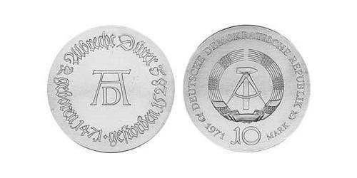 10 Mark German Democratic Republic (1949-1990) Silver 