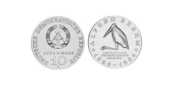 10 Mark German Democratic Republic (1949-1990) Silver 