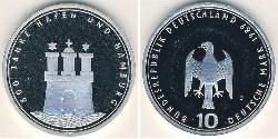 10 Mark Germany Silver 