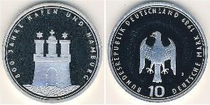 10 Mark Germany Silver 