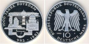 10 Mark Germany Silver 