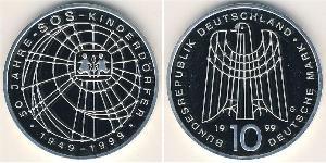 10 Mark Germany Silver 