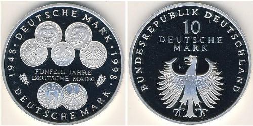 10 Mark Germany Silver 