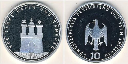 10 Mark Germany Silver 