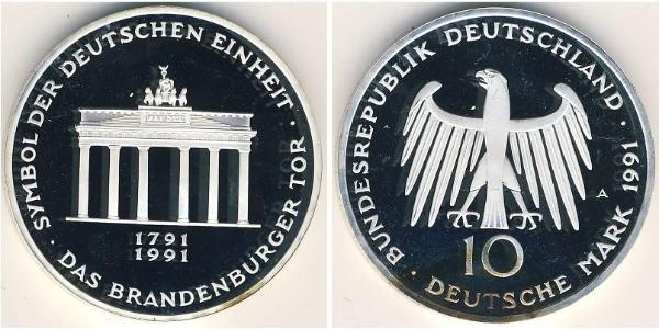 10 Mark Germany Silver 