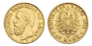 10 Mark 巴登大公國 (1806 - 1918) 金 弗里德里希一世 (巴登)