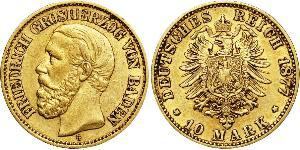 10 Mark 巴登大公國 (1806 - 1918) 金 弗里德里希一世 (巴登)