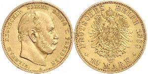 10 Mark 普魯士王國 (1701 - 1918) 金 威廉一世 (德国)