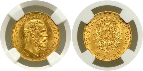 10 Mark 普魯士王國 (1701 - 1918) 金 腓特烈·威廉三世 (1770 -1840)