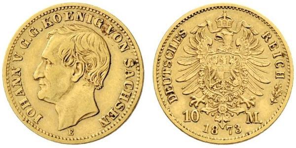 10 Mark 萨克森王国 (1806 - 1918) 金 