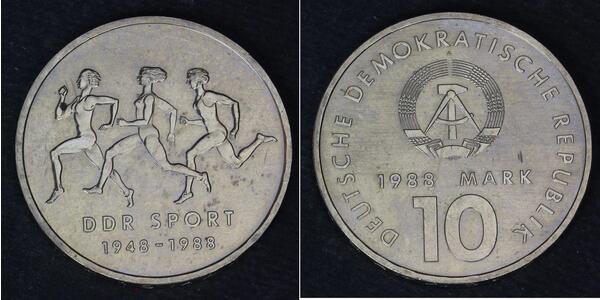 10 Mark 東德 (1949 - 1990) 銅/镍 