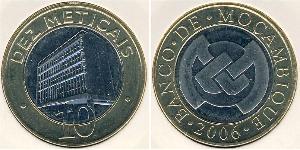 10 Metical Мозамбик,Республика Bimetall 