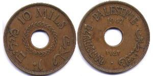 10 Mill Palestine Cuivre/Nickel 