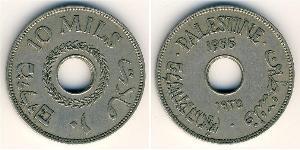 10 Mill Palästina Kupfer/Nickel 