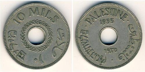 10 Mill Palästina Kupfer/Nickel 