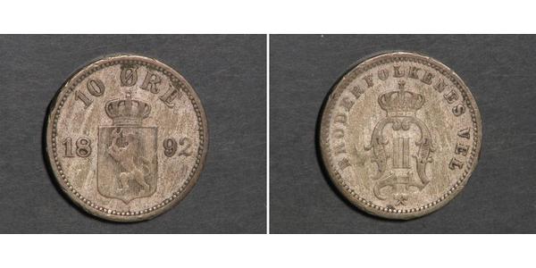 10 Ore Norvège Argent 