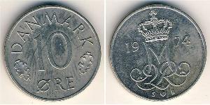 10 Ore Denmark Copper/Nickel 