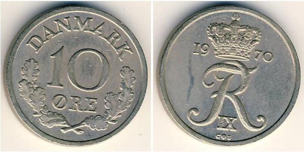 10 Ore Denmark Copper/Nickel 