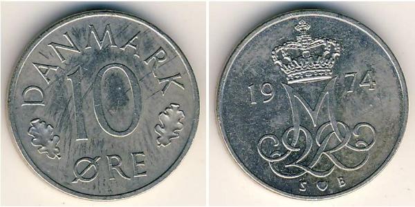 10 Ore Denmark Copper/Nickel 