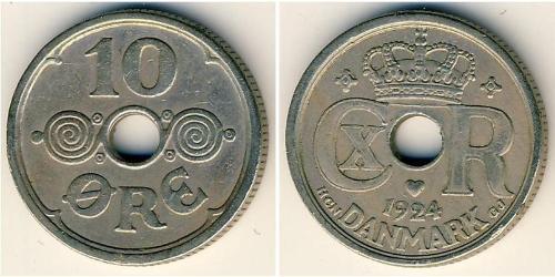 10 Ore Danemark Cuivre/Nickel 