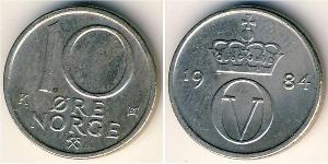 10 Ore Norvège Cuivre/Nickel 