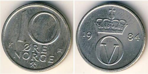 10 Ore Norvège Cuivre/Nickel 