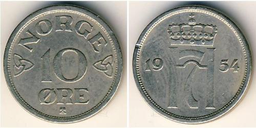 10 Ore Norvège Cuivre/Nickel 