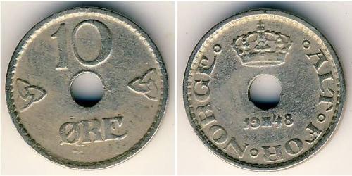 10 Ore Norvège Cuivre/Nickel 