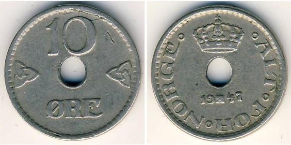 10 Ore Norvège Cuivre/Nickel 