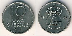 10 Ore Suède Cuivre/Nickel 