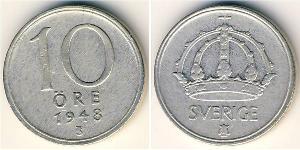 10 Ore Suède Cuivre/Nickel 