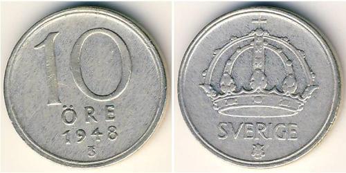 10 Ore Suède Cuivre/Nickel 