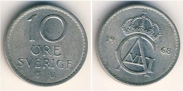 10 Ore Suède Cuivre/Nickel 