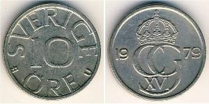 10 Ore Schweden Kupfer/Nickel 