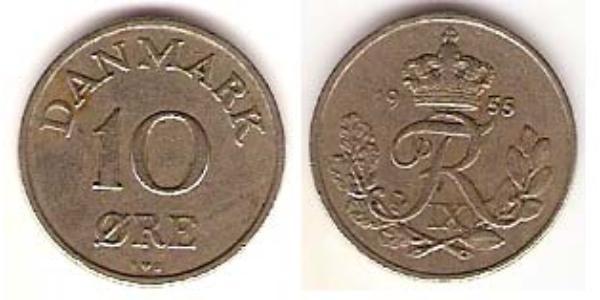 10 Ore Dinamarca Níquel/Cobre 