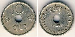 10 Ore Noruega Níquel/Cobre 