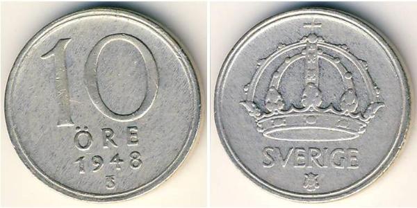 10 Ore Suecia Níquel/Cobre 