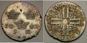 10 Ore Schweden Silber 