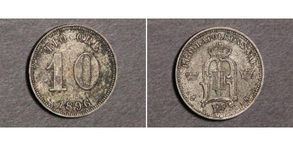 10 Ore Schweden Silber 