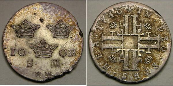 10 Ore Sweden Silver 