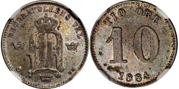 10 Ore Sweden Silver 