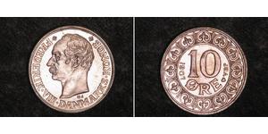 10 Ore Danemark  Frédéric VIII de Danemark (1843 - 1912)