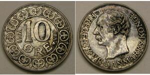 10 Ore Danimarca  Federico VIII di Danimarca (1843 - 1912)