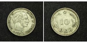 10 Ore Dänemark  Christian IX. von Dänemark (1818-1906)