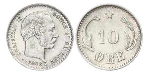 10 Ore Dänemark  Christian IX. von Dänemark (1818-1906)