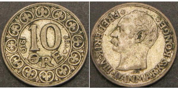 10 Ore Dänemark  Friedrich VIII. (Dänemark) (1843 - 1912)
